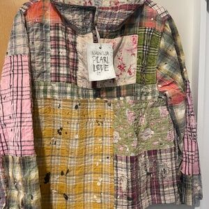 Magnolia Pearl Cotton Patchwork Pullover